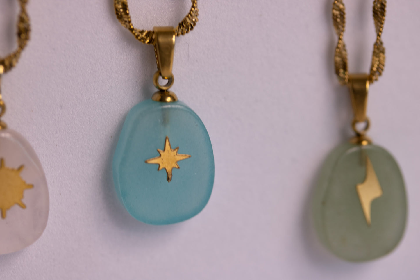 Seamist Pebble Necklace in Various Colors