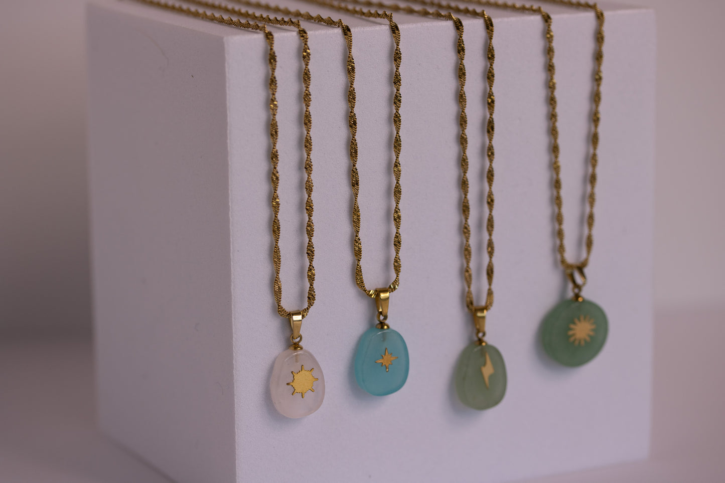 Seamist Pebble Necklace in Various Colors