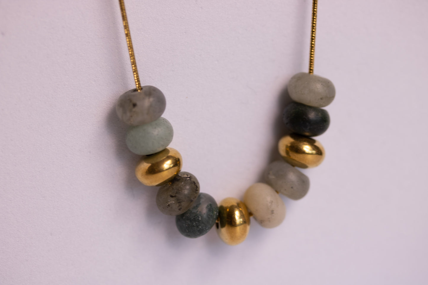 Riverstone Bead Necklace