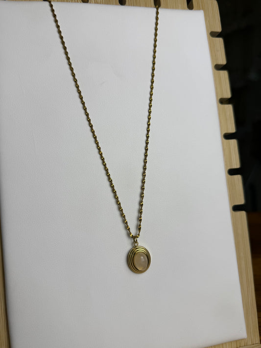 Quartz + Singapore Necklace
