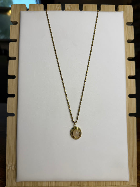 Quartz + Singapore Necklace