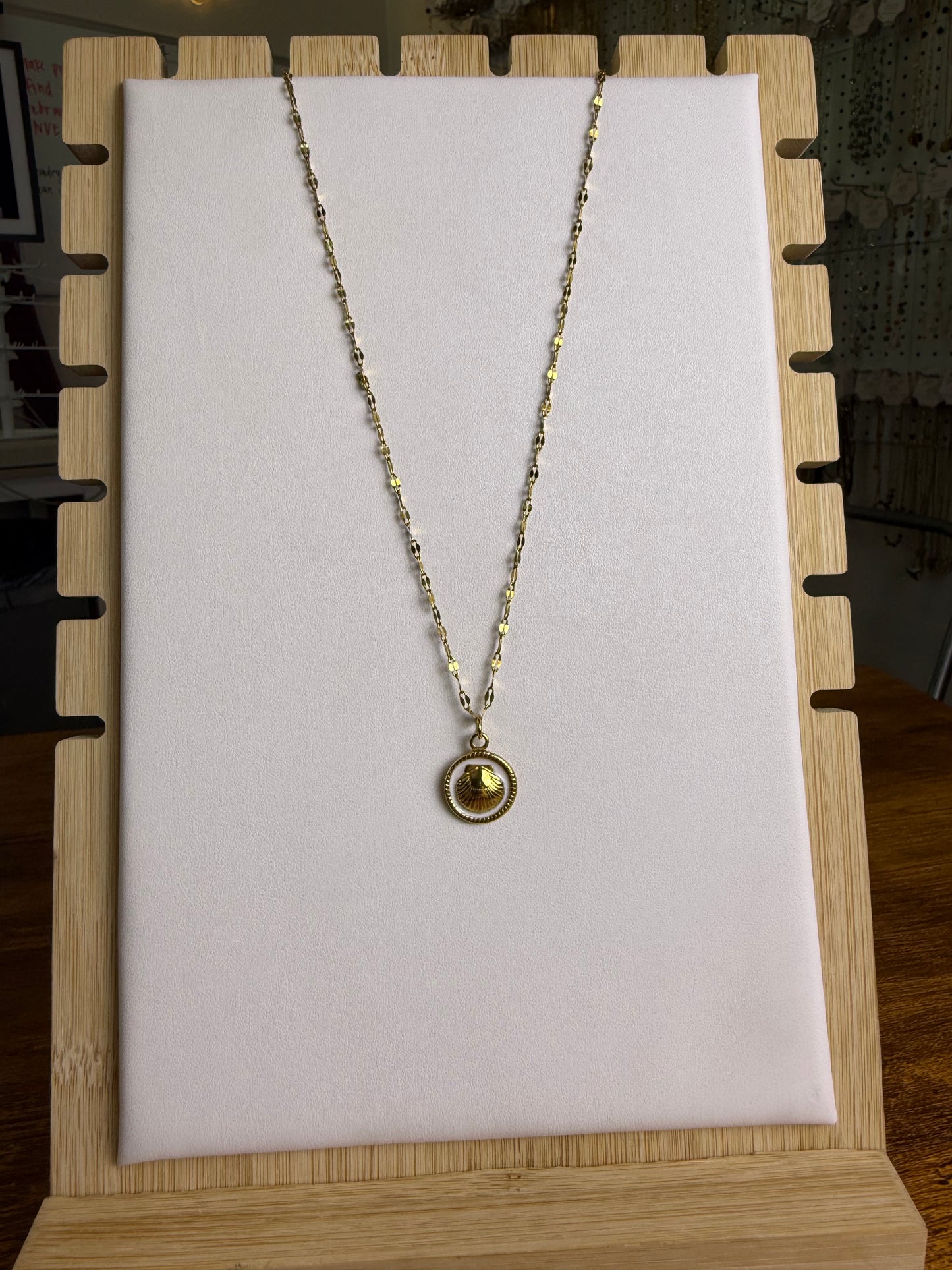 Shell Medallion Necklace