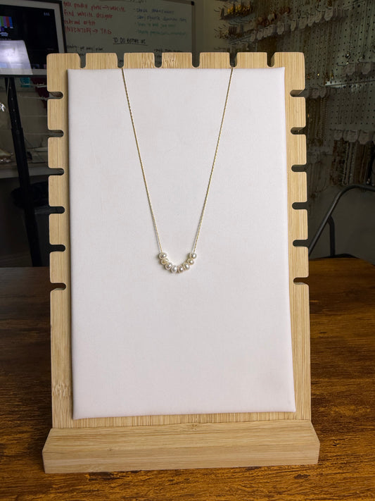 Pearl Cluster Necklace