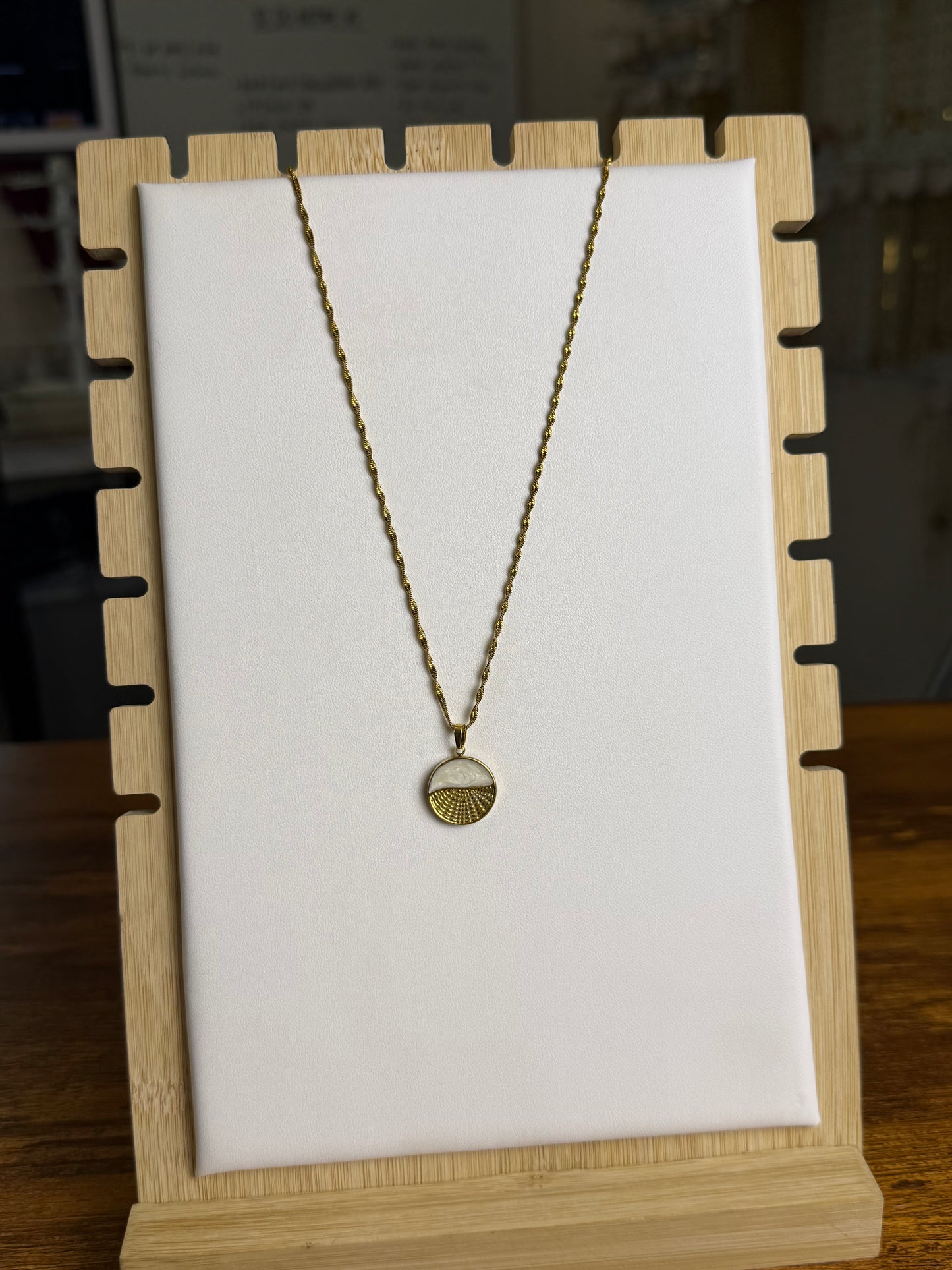 Enamel Sunset Necklace