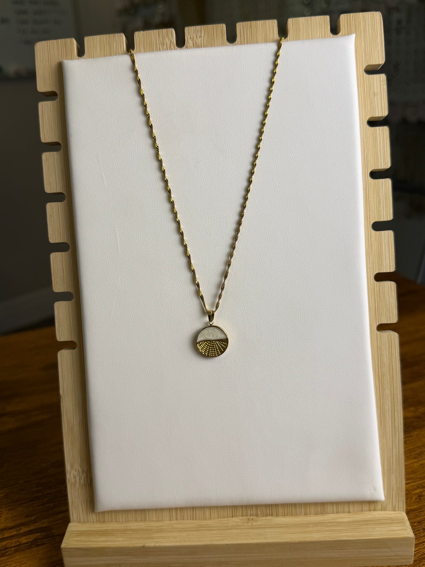Enamel Sunset Necklace