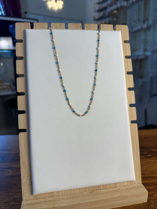 Whitecap Waves Layering Necklace