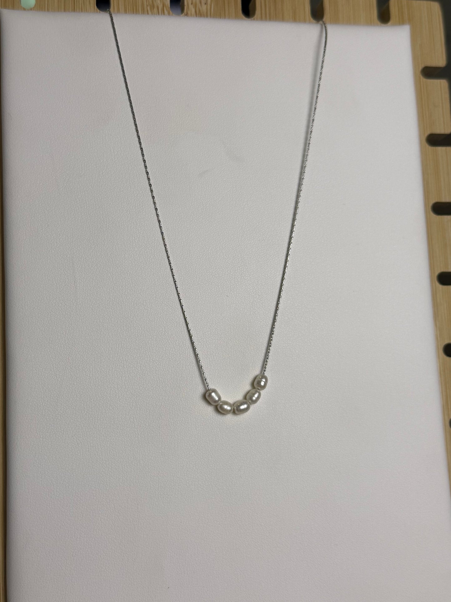 Pearl Cluster Necklace