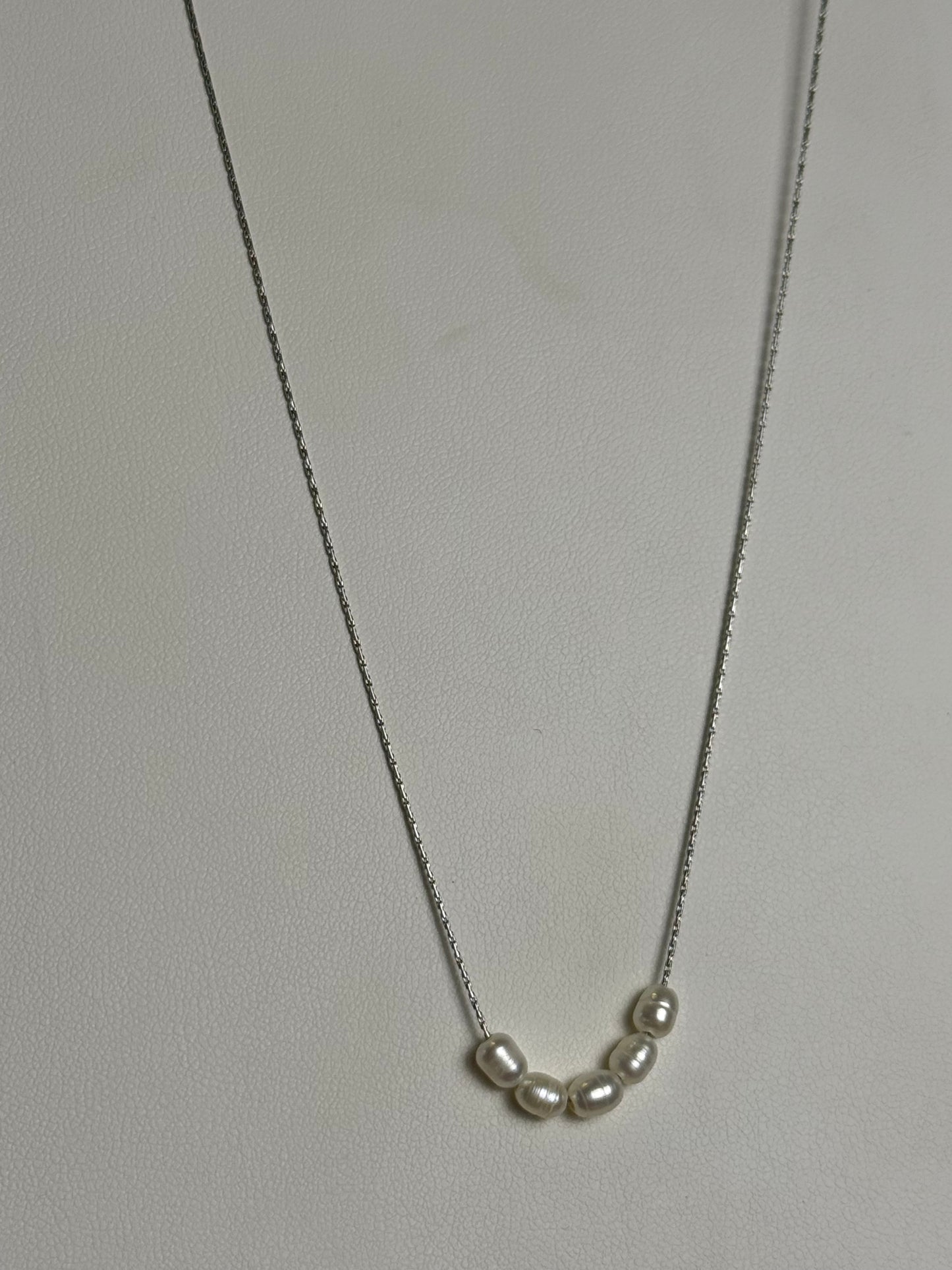 Pearl Cluster Necklace