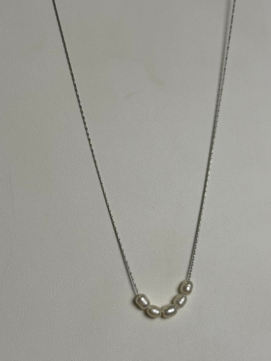 Pearl Cluster Necklace