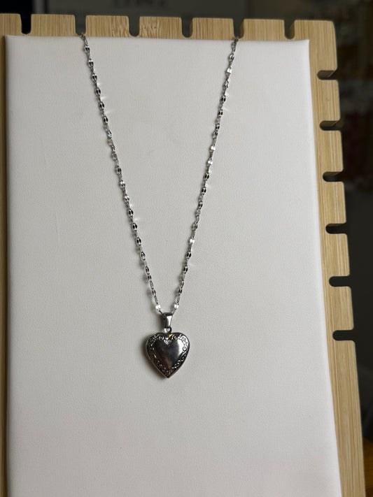 Silver Locket Necklace