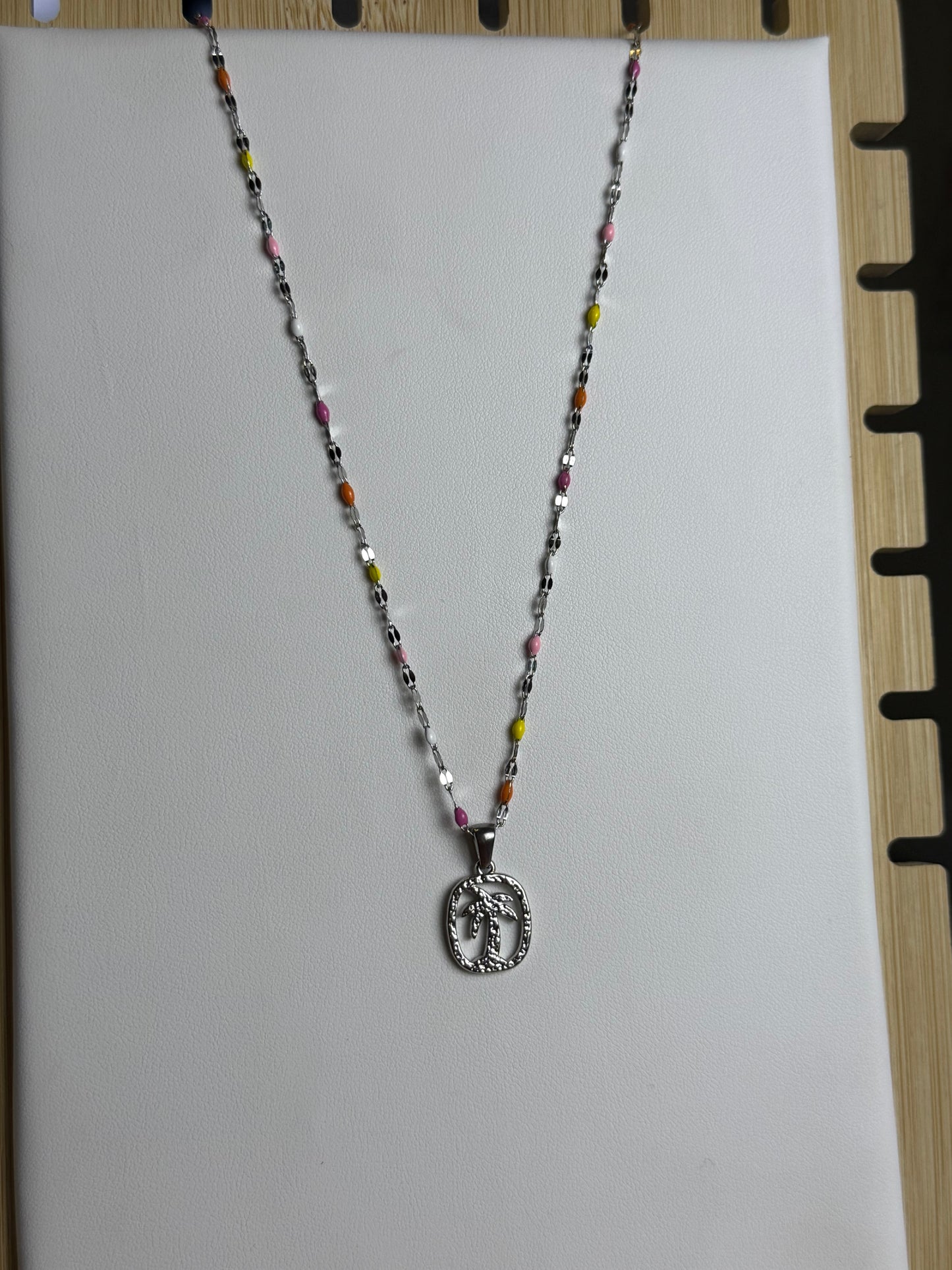 Saltwater Confetti Palm Necklace