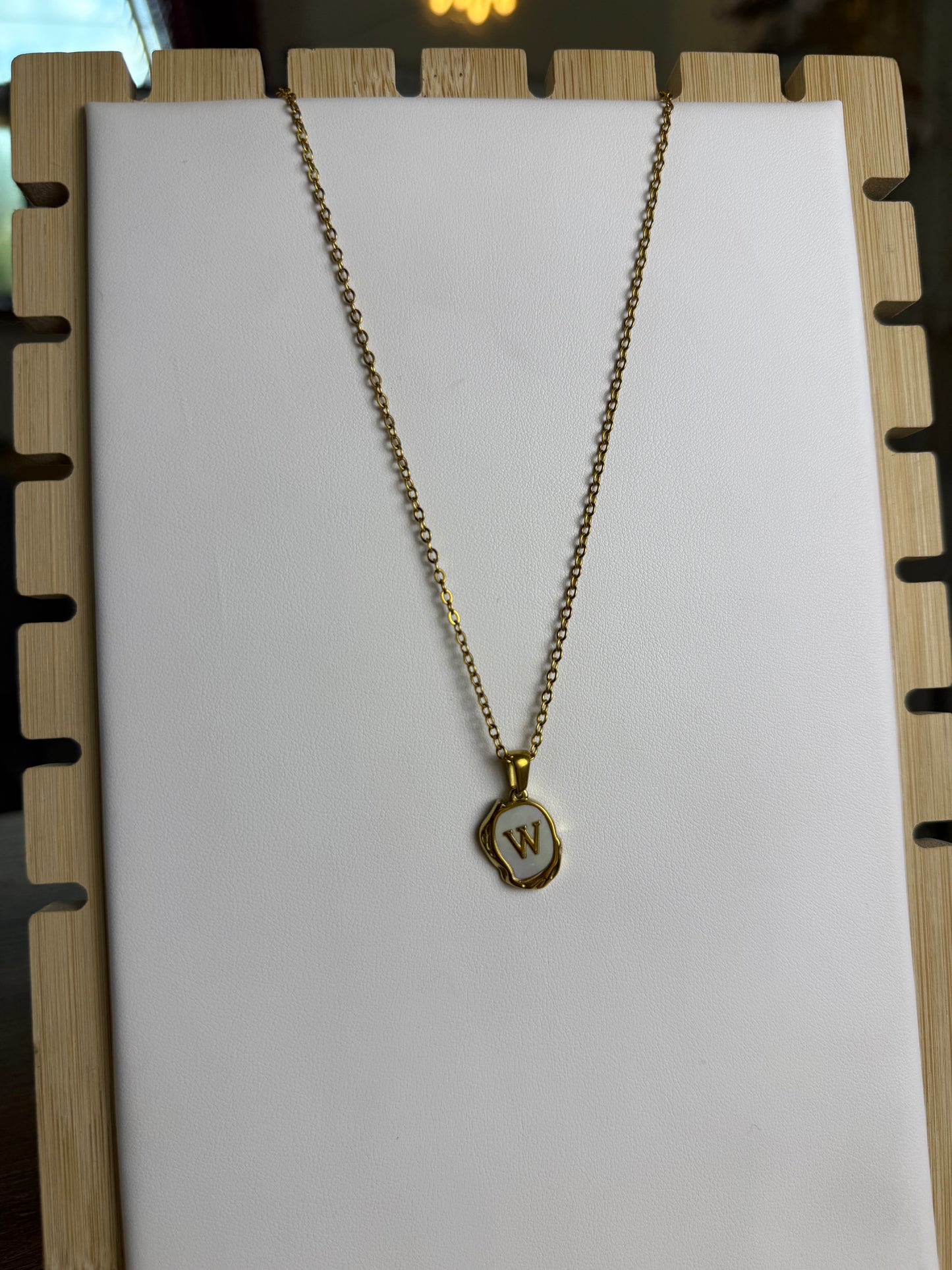 The Seaside Initial Necklace - Salty Chain Edition