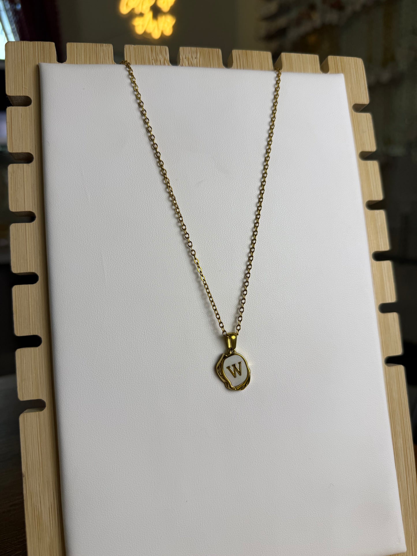 The Seaside Initial Necklace - Salty Chain Edition