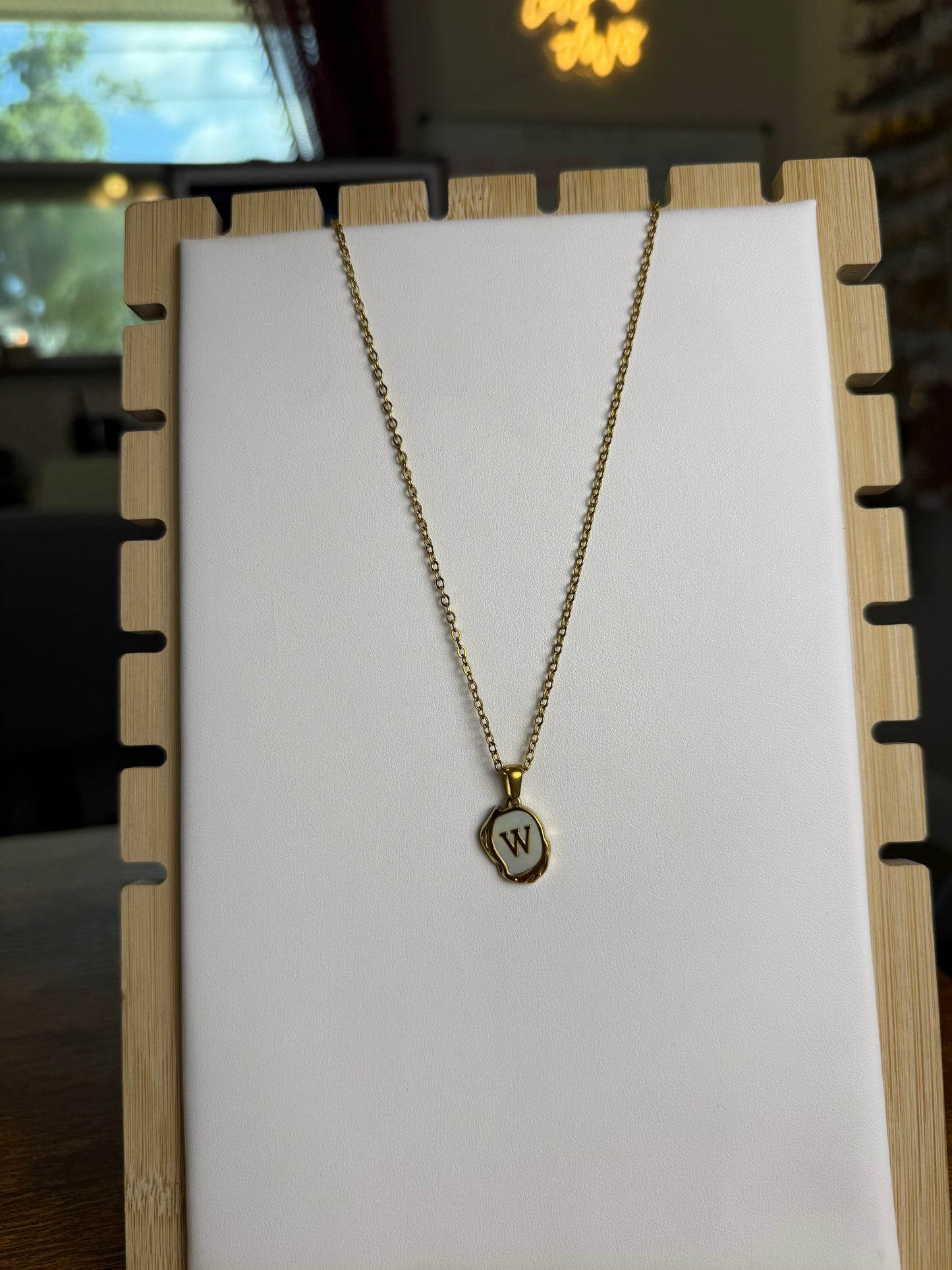 The Seaside Initial Necklace - Salty Chain Edition