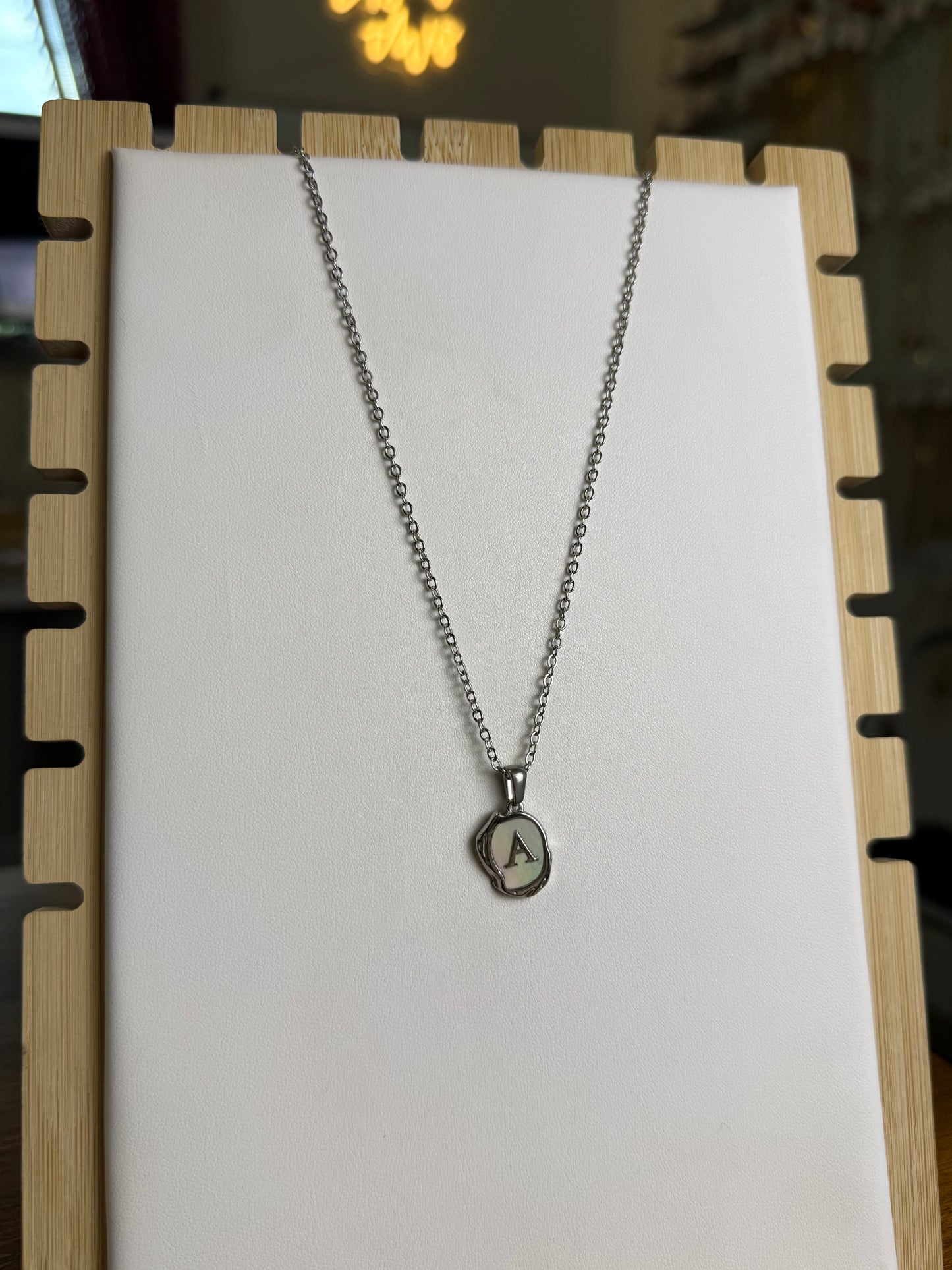The Seaside Initial Necklace - Salty Chain Edition