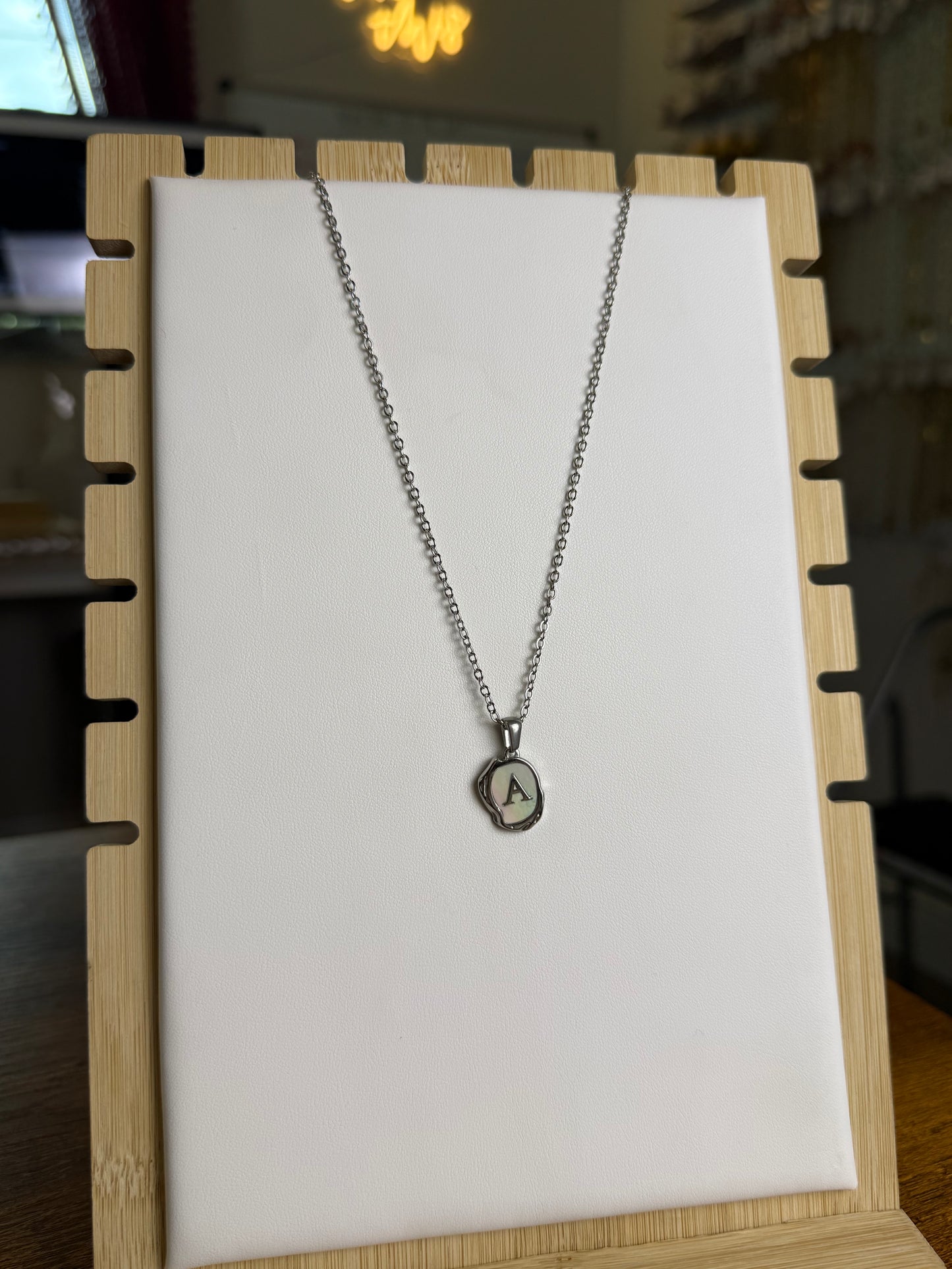 The Seaside Initial Necklace - Salty Chain Edition