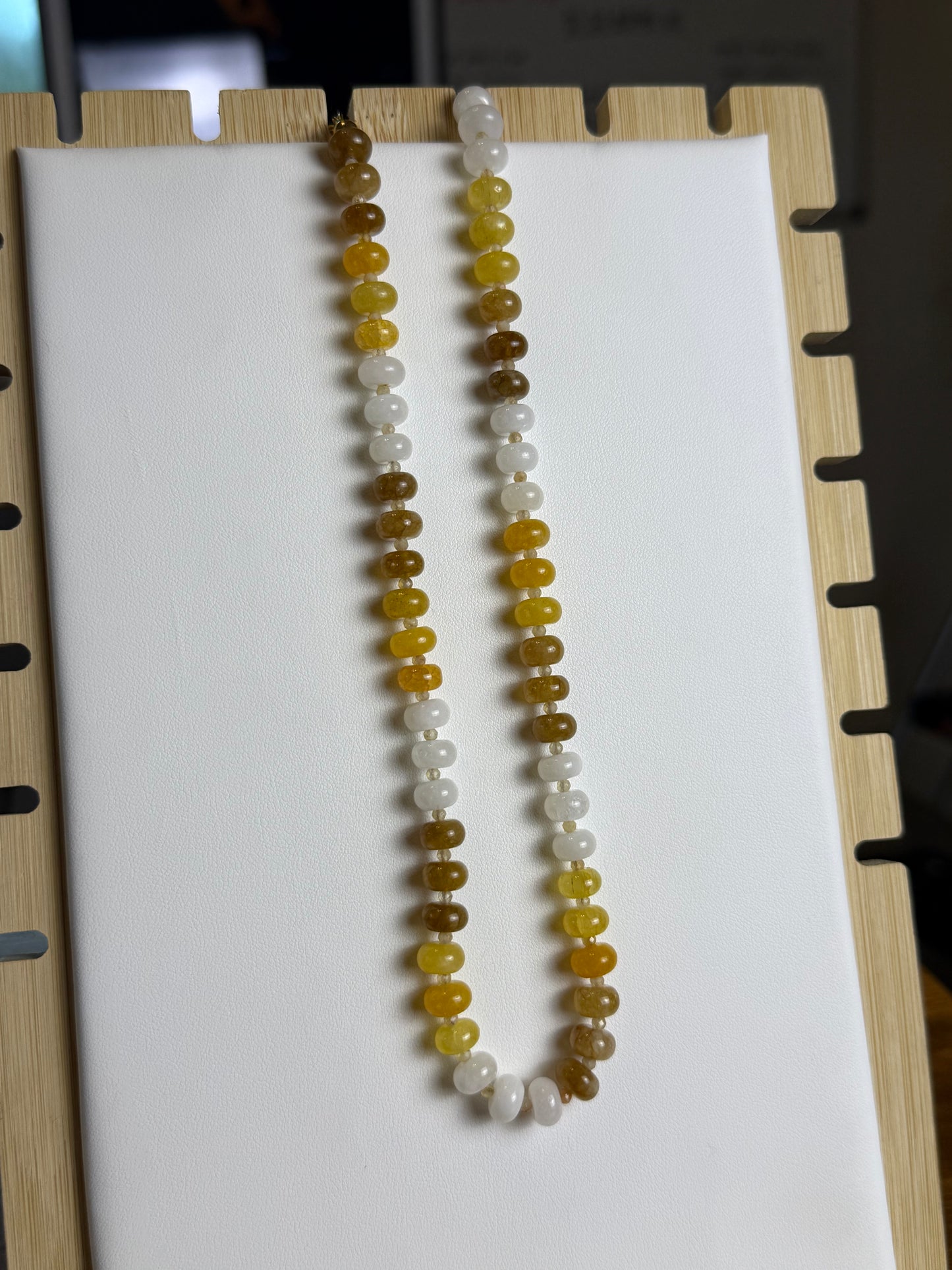 Honey Beaded Necklace