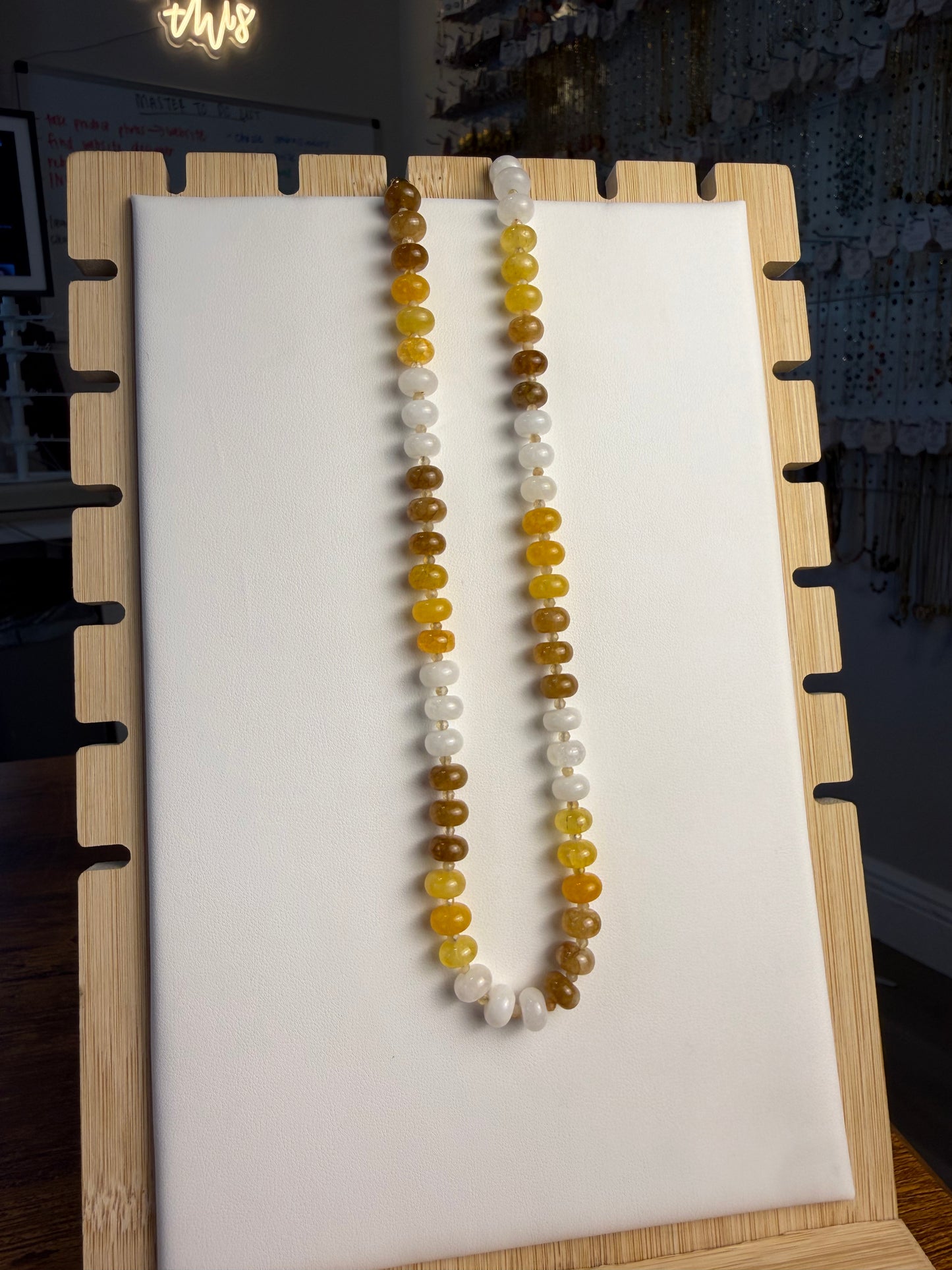 Honey Beaded Necklace