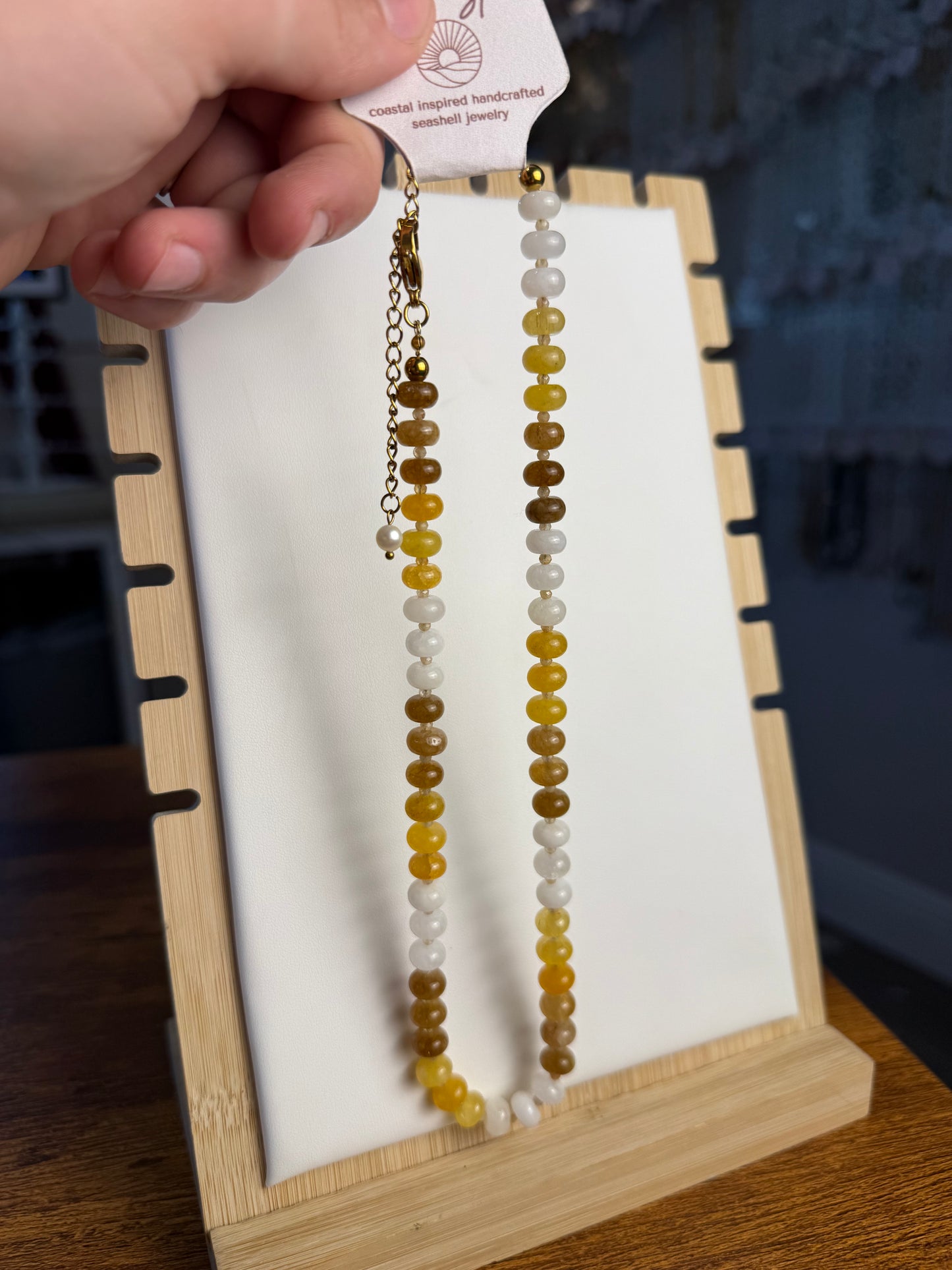Honey Beaded Necklace