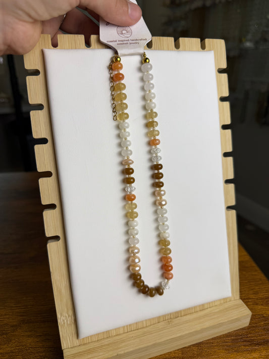 Mixed Stone Beaded Necklace
