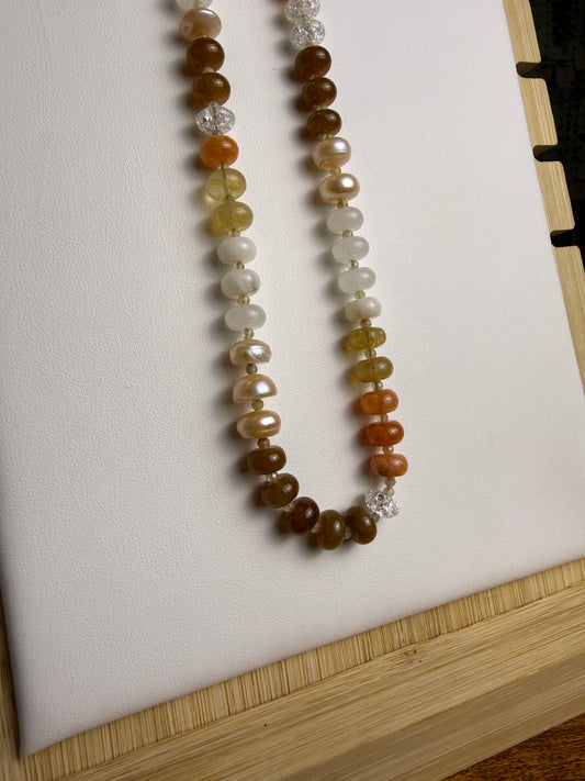 Mixed Stone Beaded Necklace