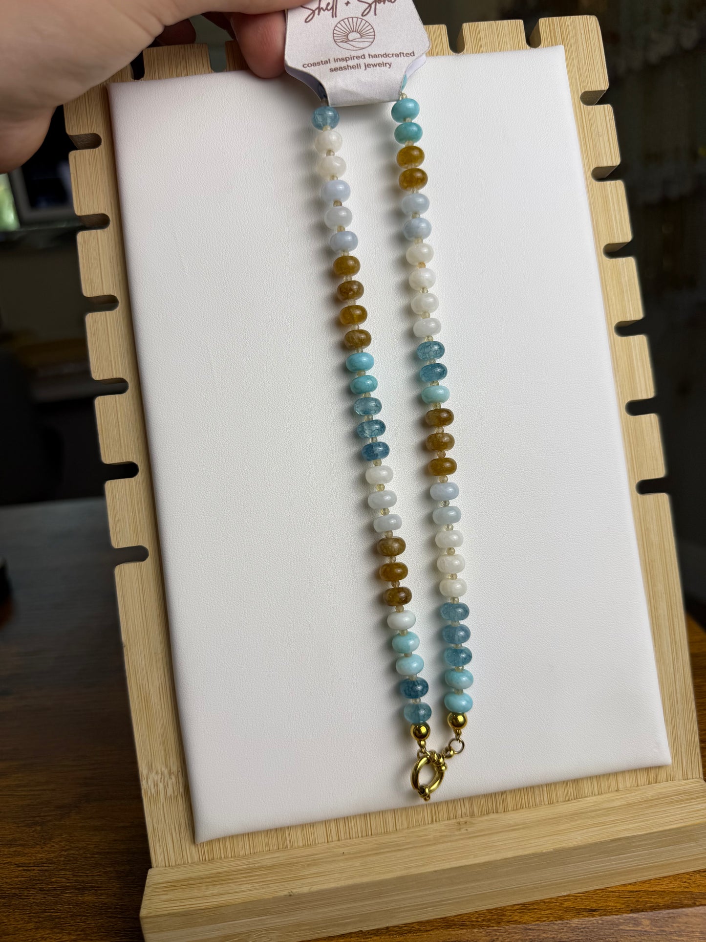 Beach Sands Beaded Necklace