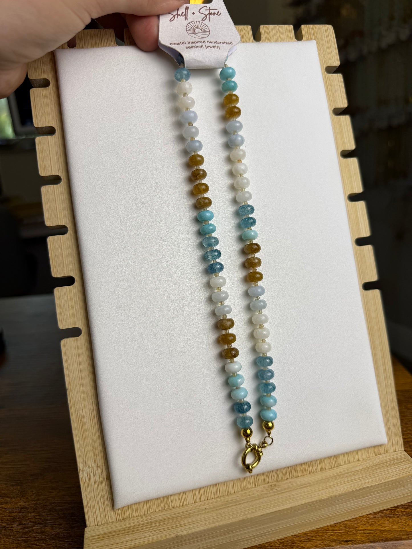 Beach Sands Beaded Necklace