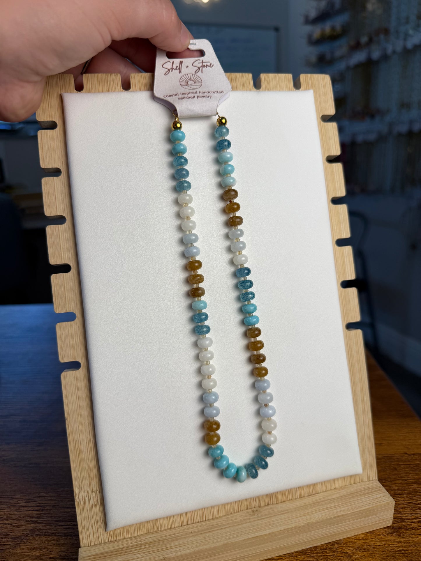 Beach Sands Beaded Necklace