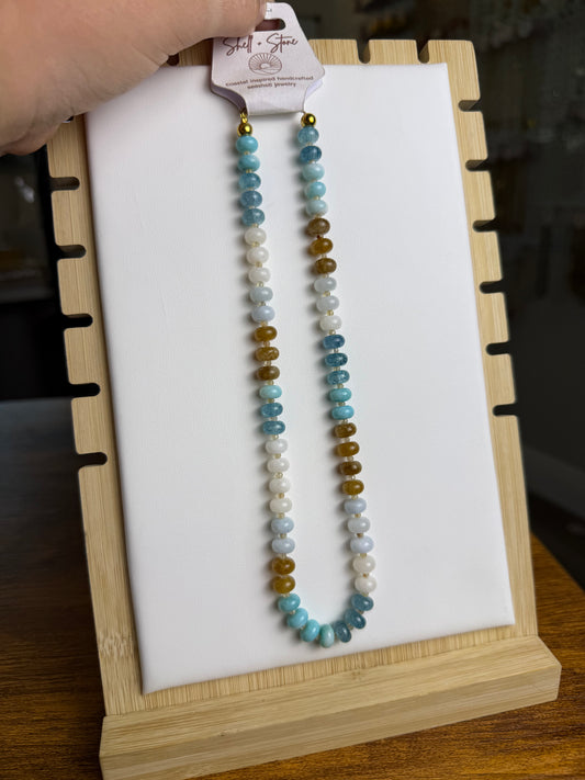 Beach Sands Beaded Necklace