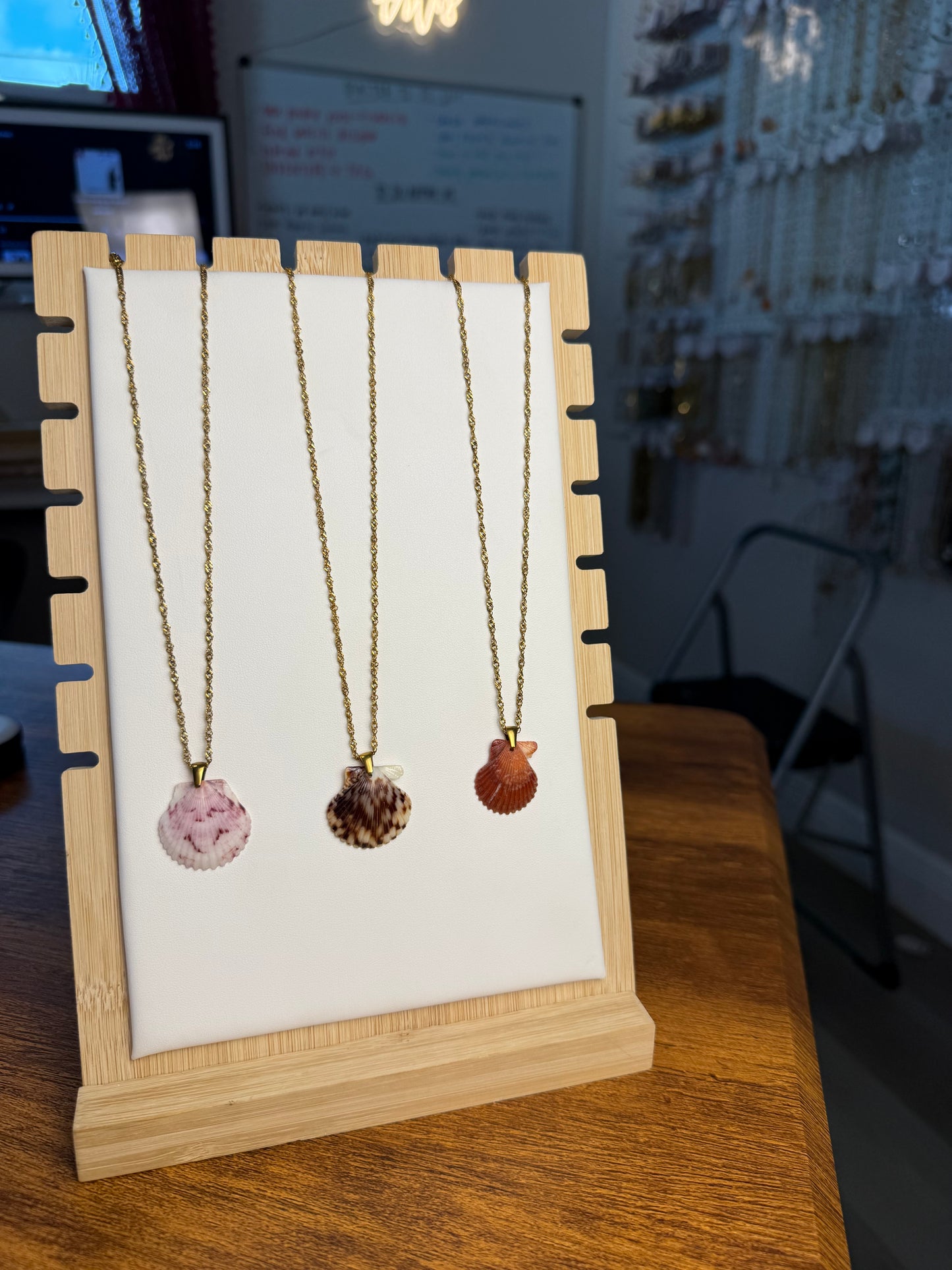 Seashell Necklace on Malibu Chain