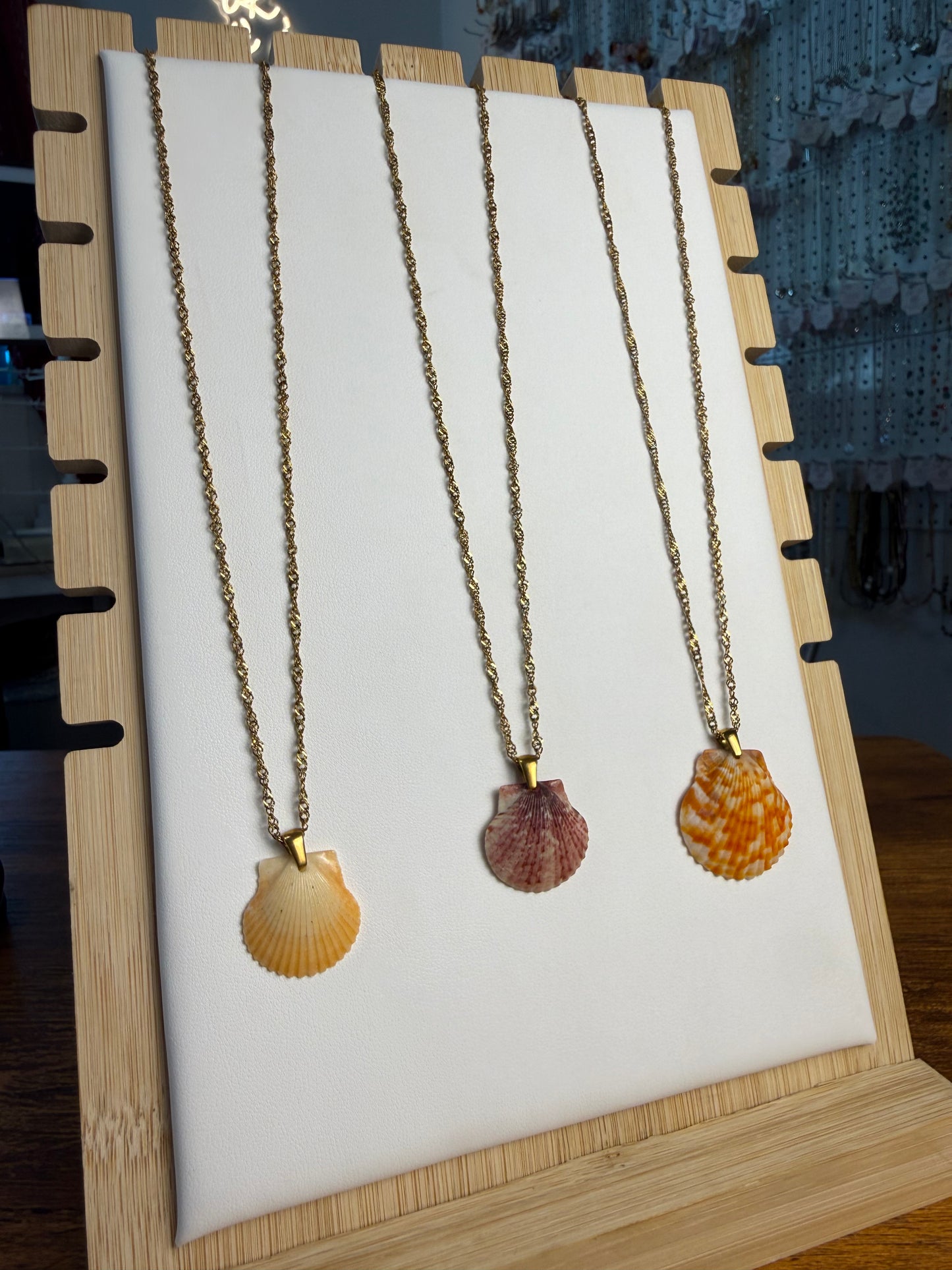 Seashell Necklace on Malibu Chain