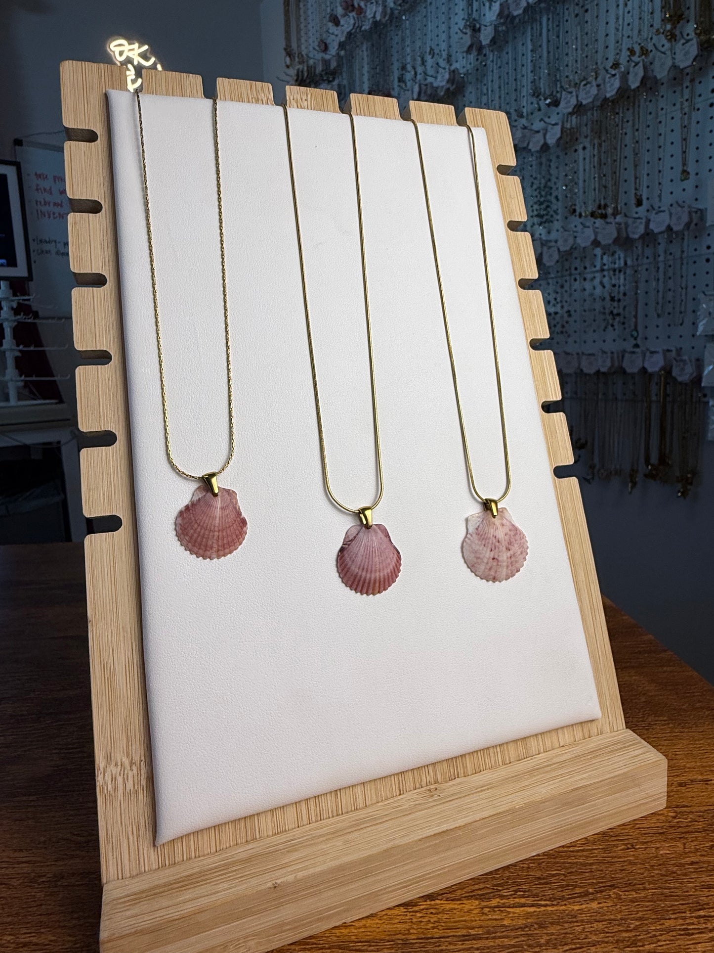 Seashell Necklace on Sandbar Chain