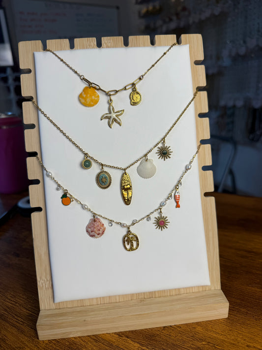 Various Charm Necklaces