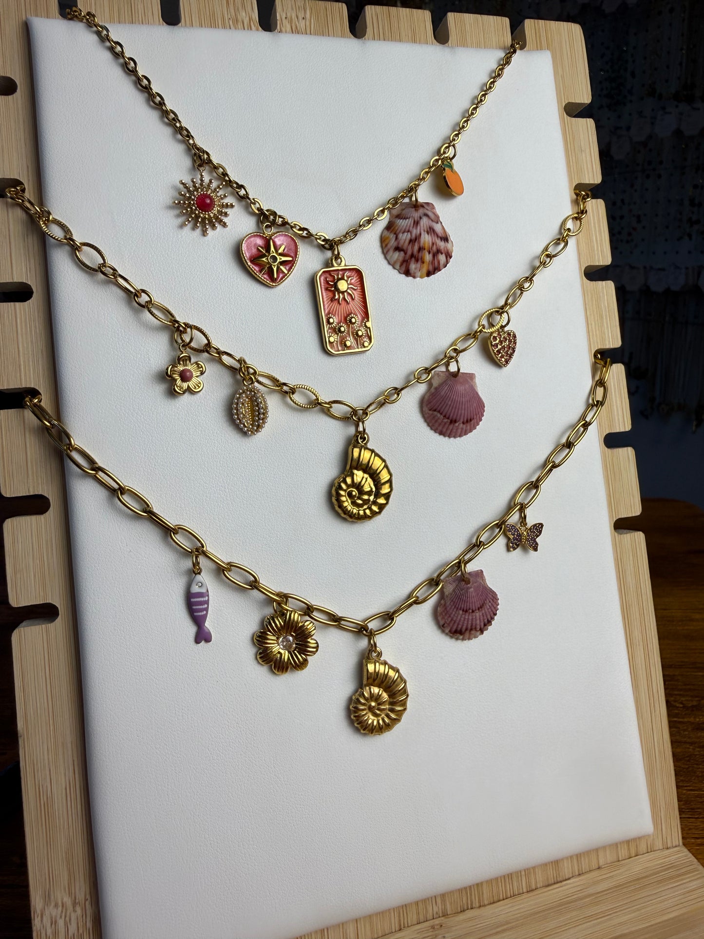 Various Charm Necklaces - Purple Edition