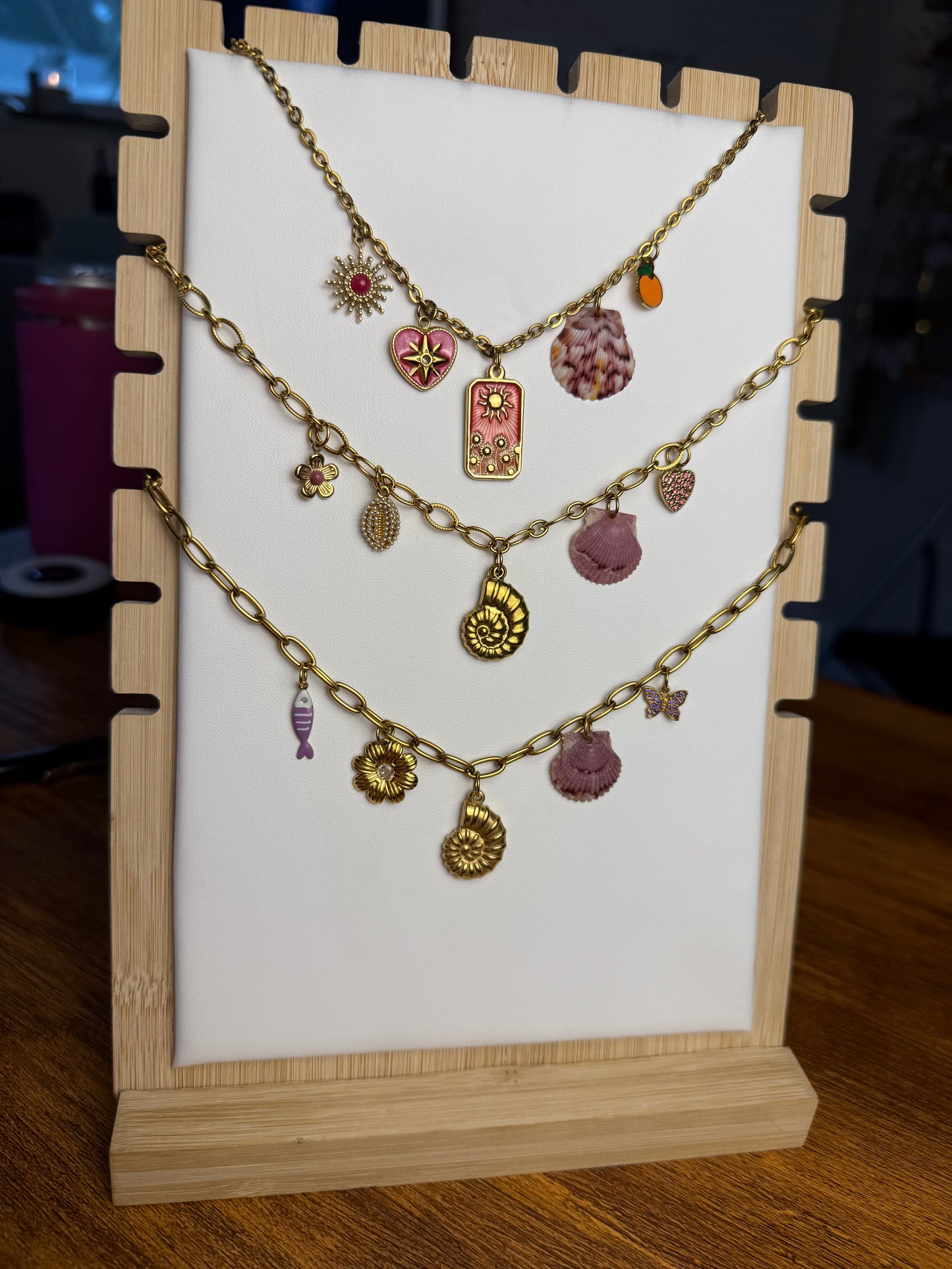 Various Charm Necklaces - Purple Edition