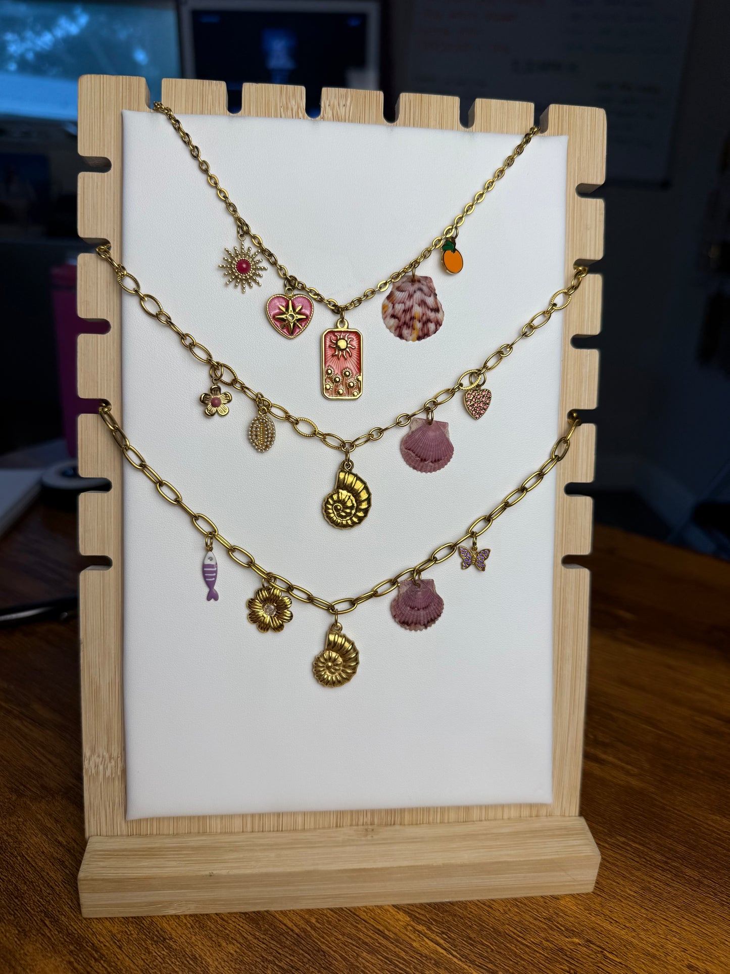 Various Charm Necklaces - Purple Edition