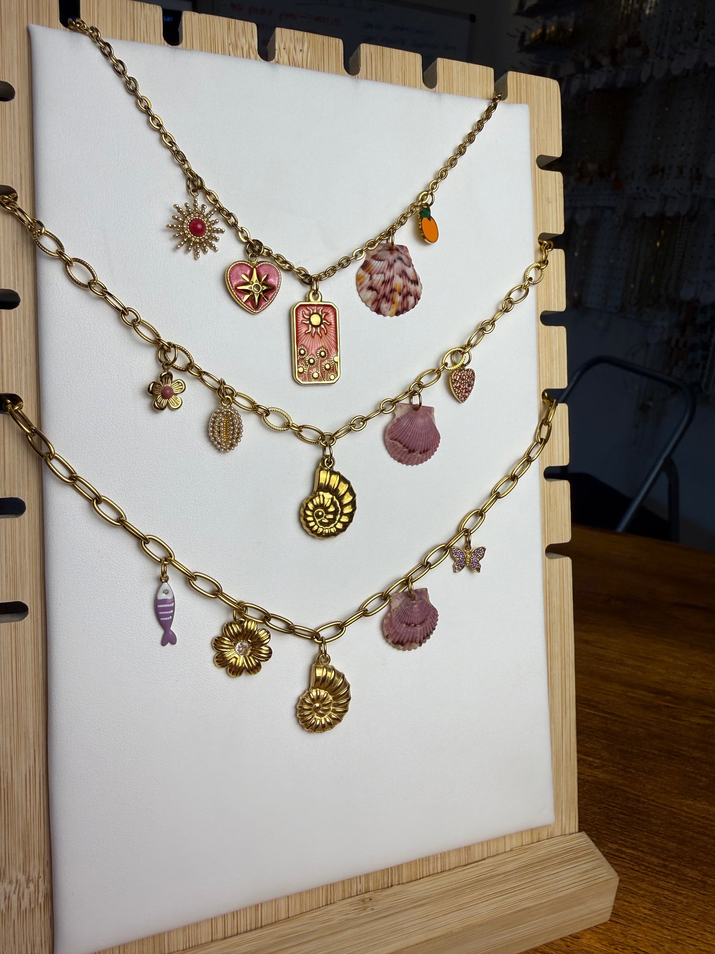 Various Charm Necklaces - Purple Edition