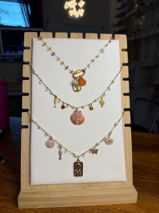 Various Charm Necklaces - Seashell Edition