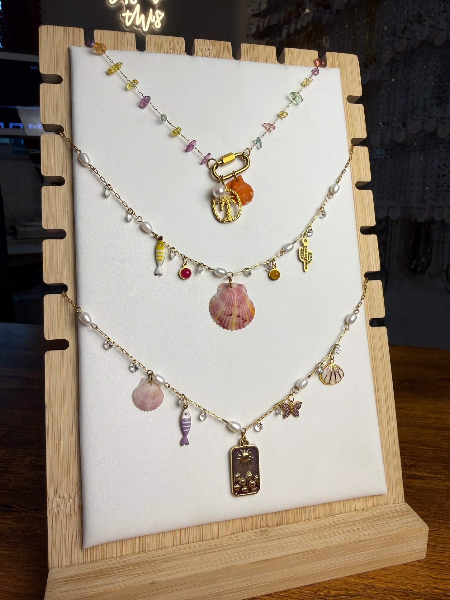 Various Charm Necklaces - Seashell Edition