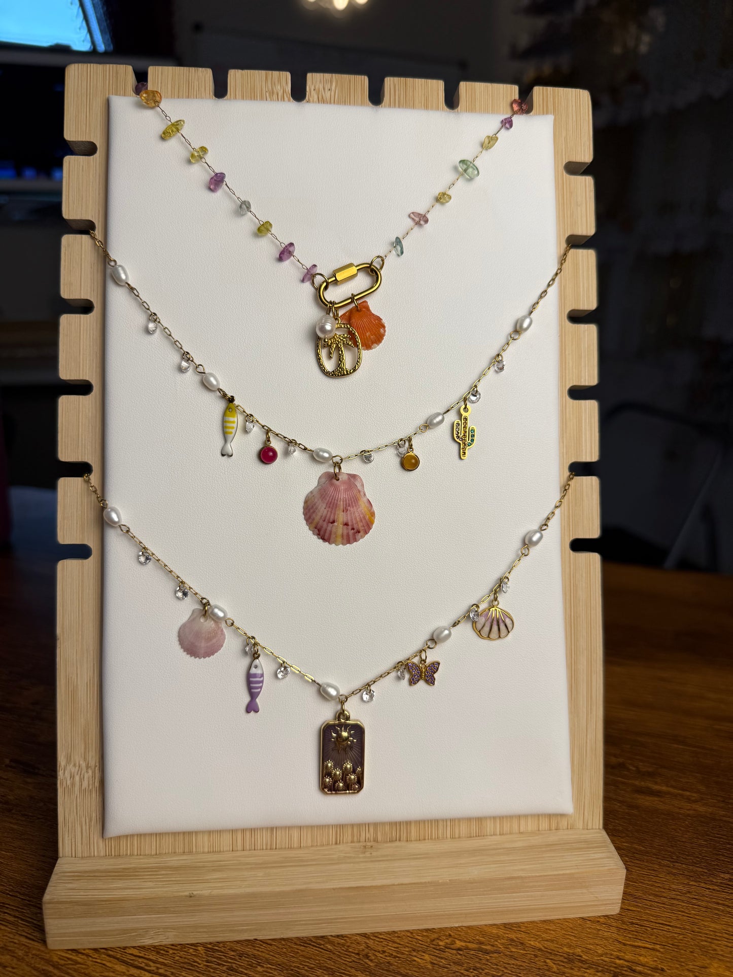 Various Charm Necklaces - Seashell Edition