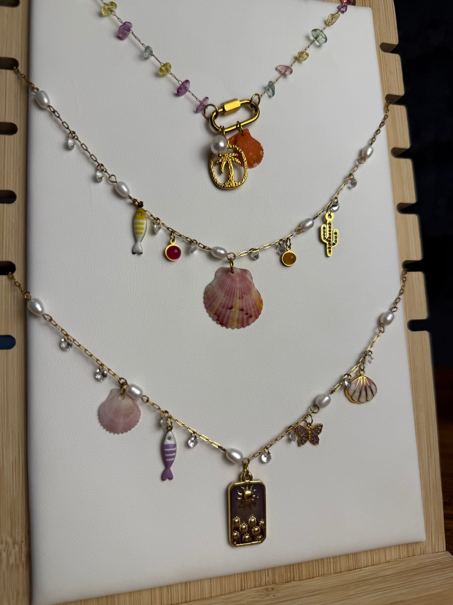 Various Charm Necklaces - Seashell Edition