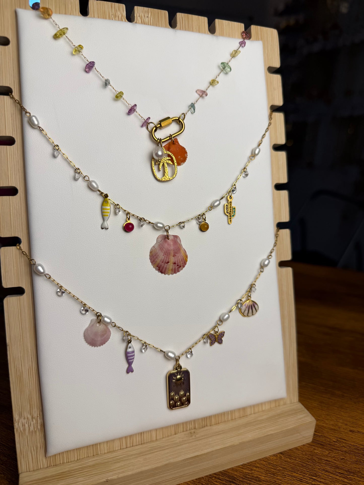 Various Charm Necklaces - Seashell Edition