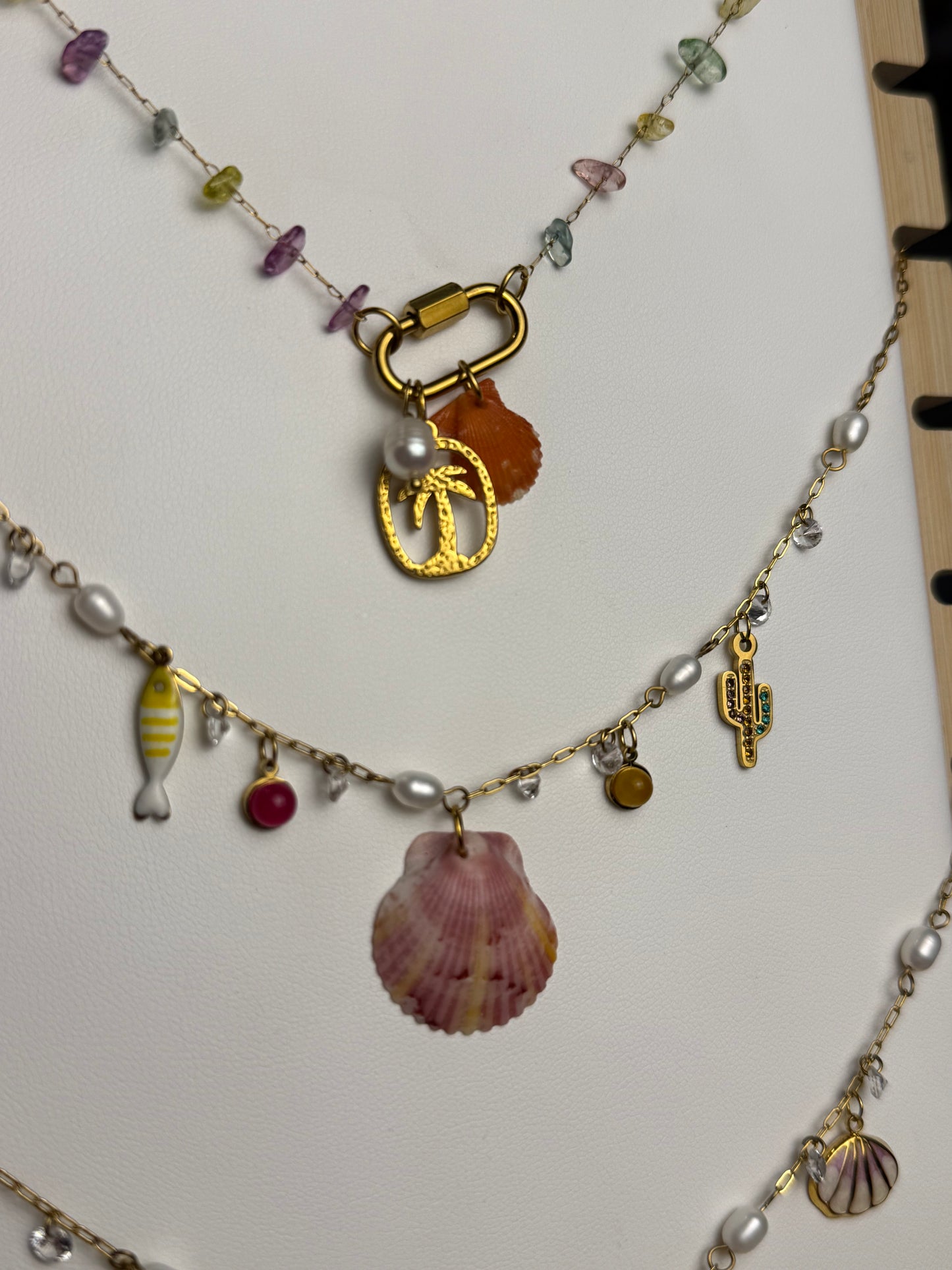 Various Charm Necklaces - Seashell Edition