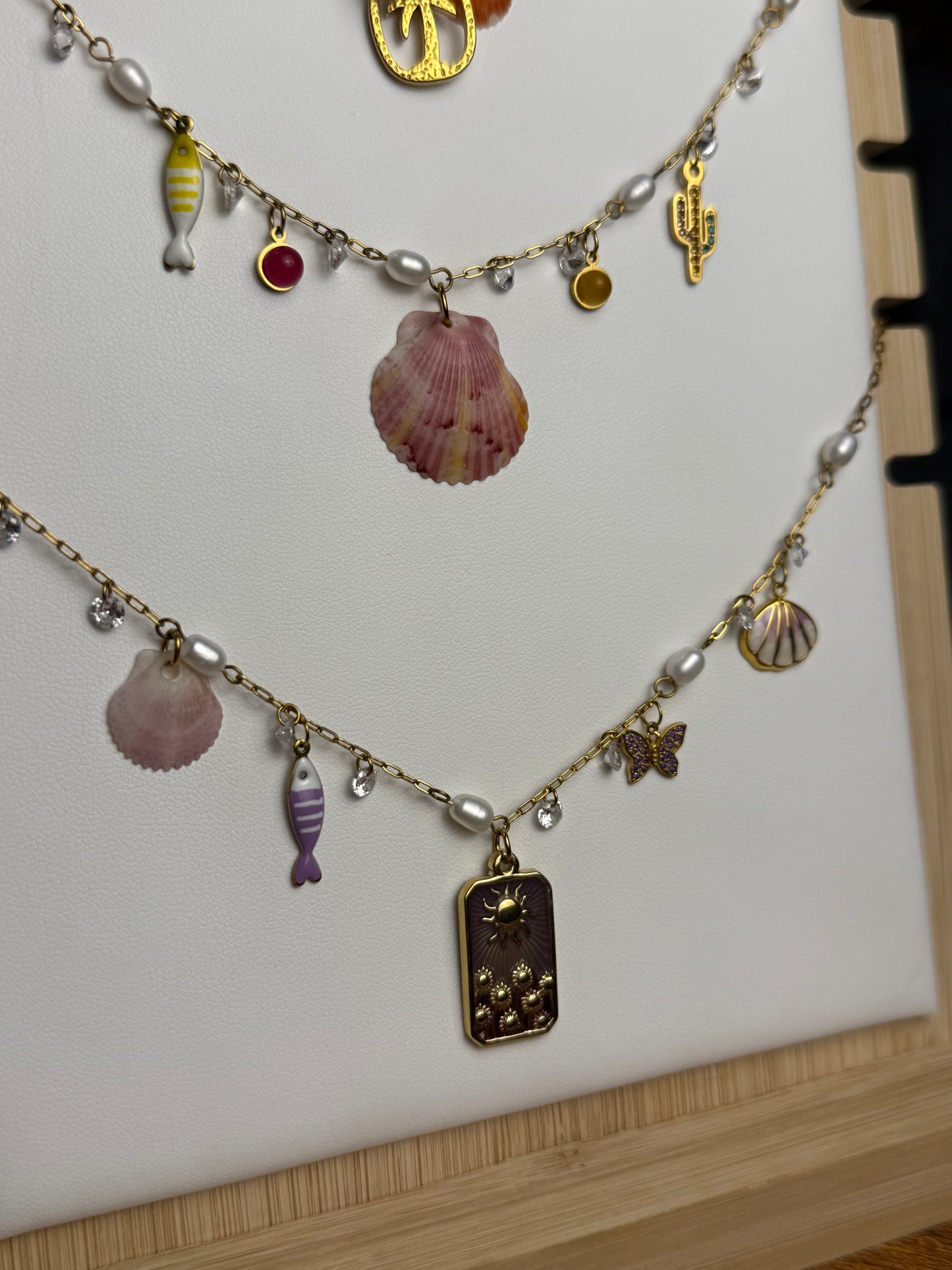 Various Charm Necklaces - Seashell Edition