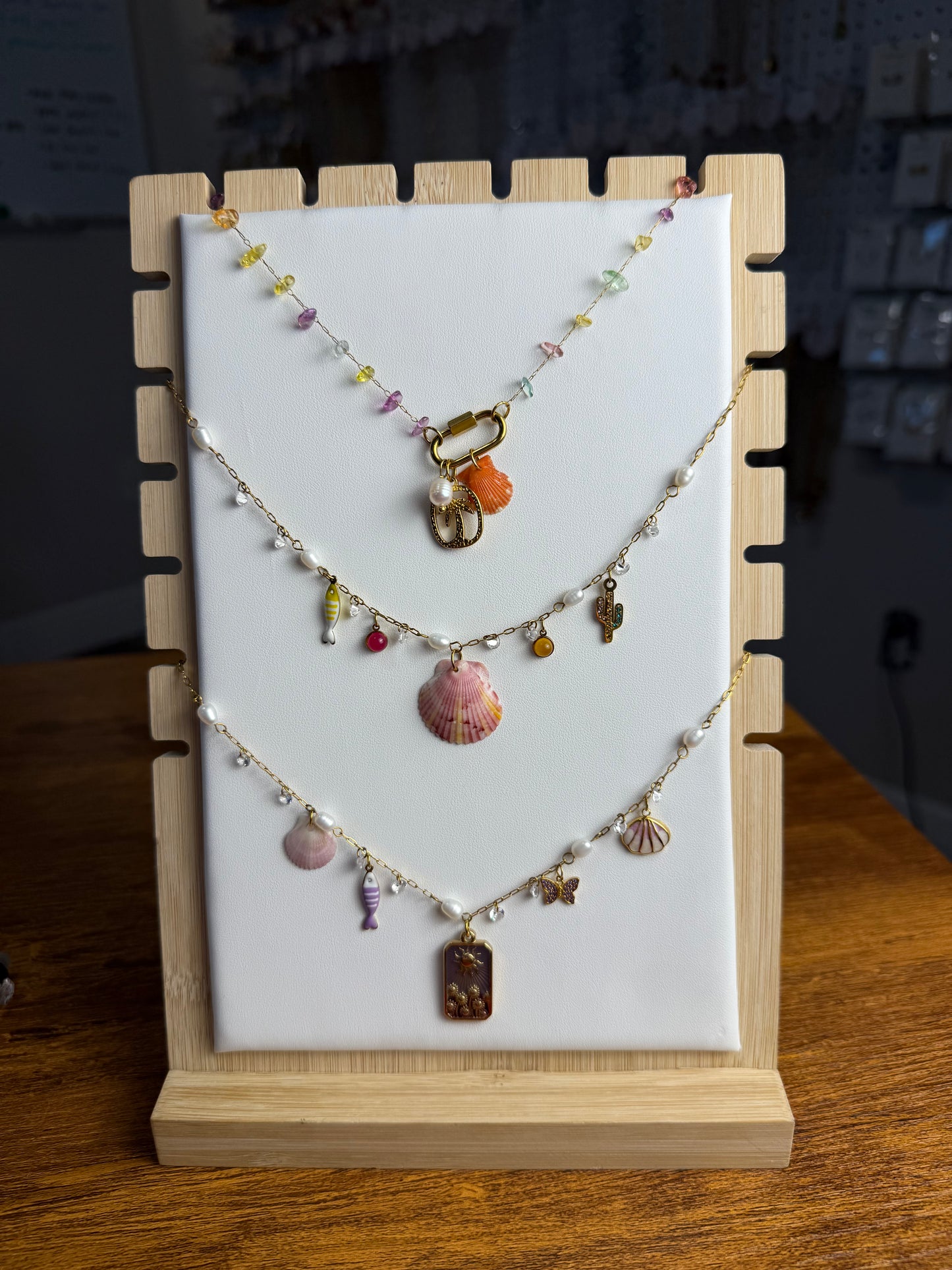 Various Charm Necklaces - Seashell Edition