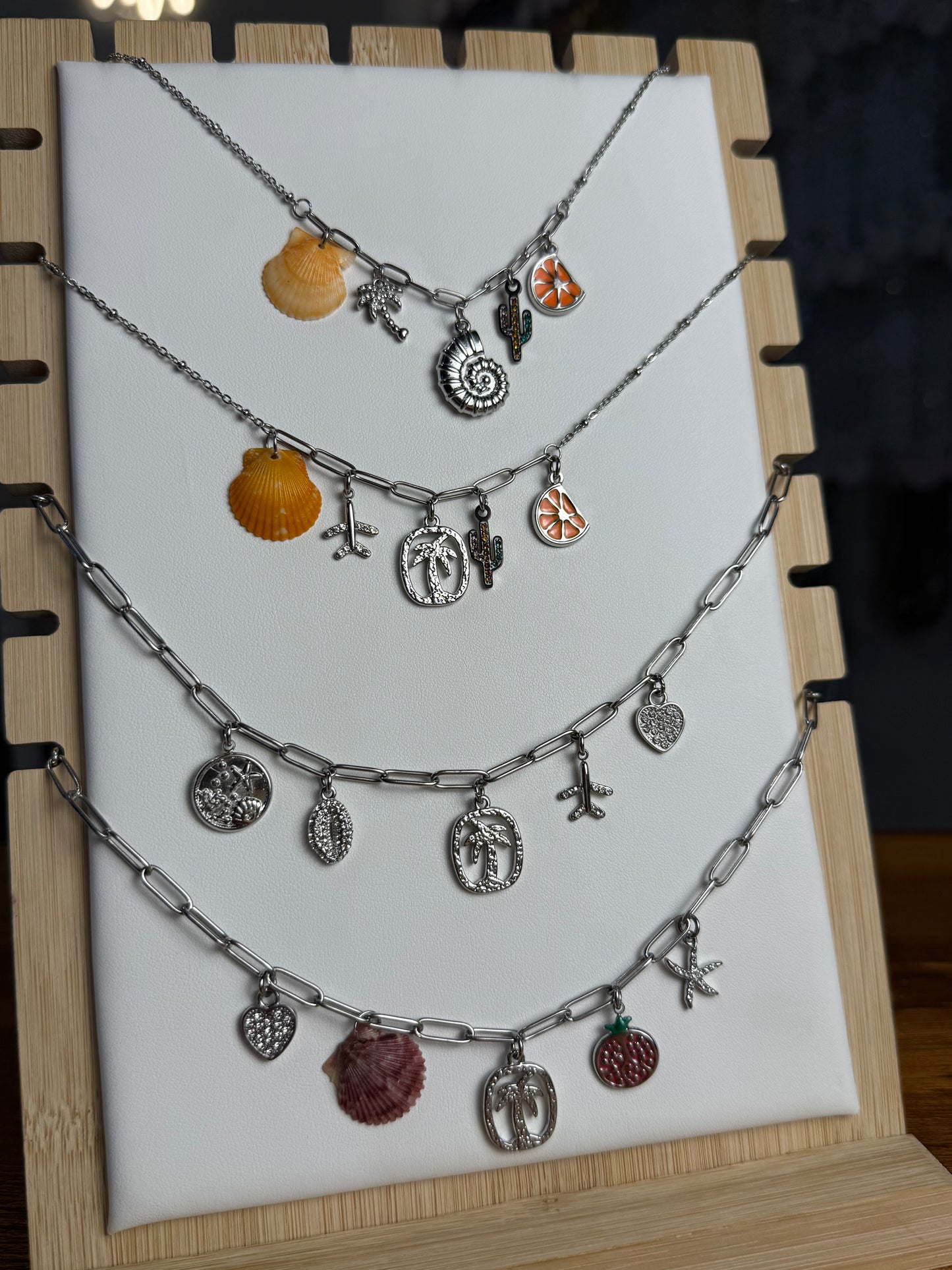 Various Charm Necklaces - Silver Edition