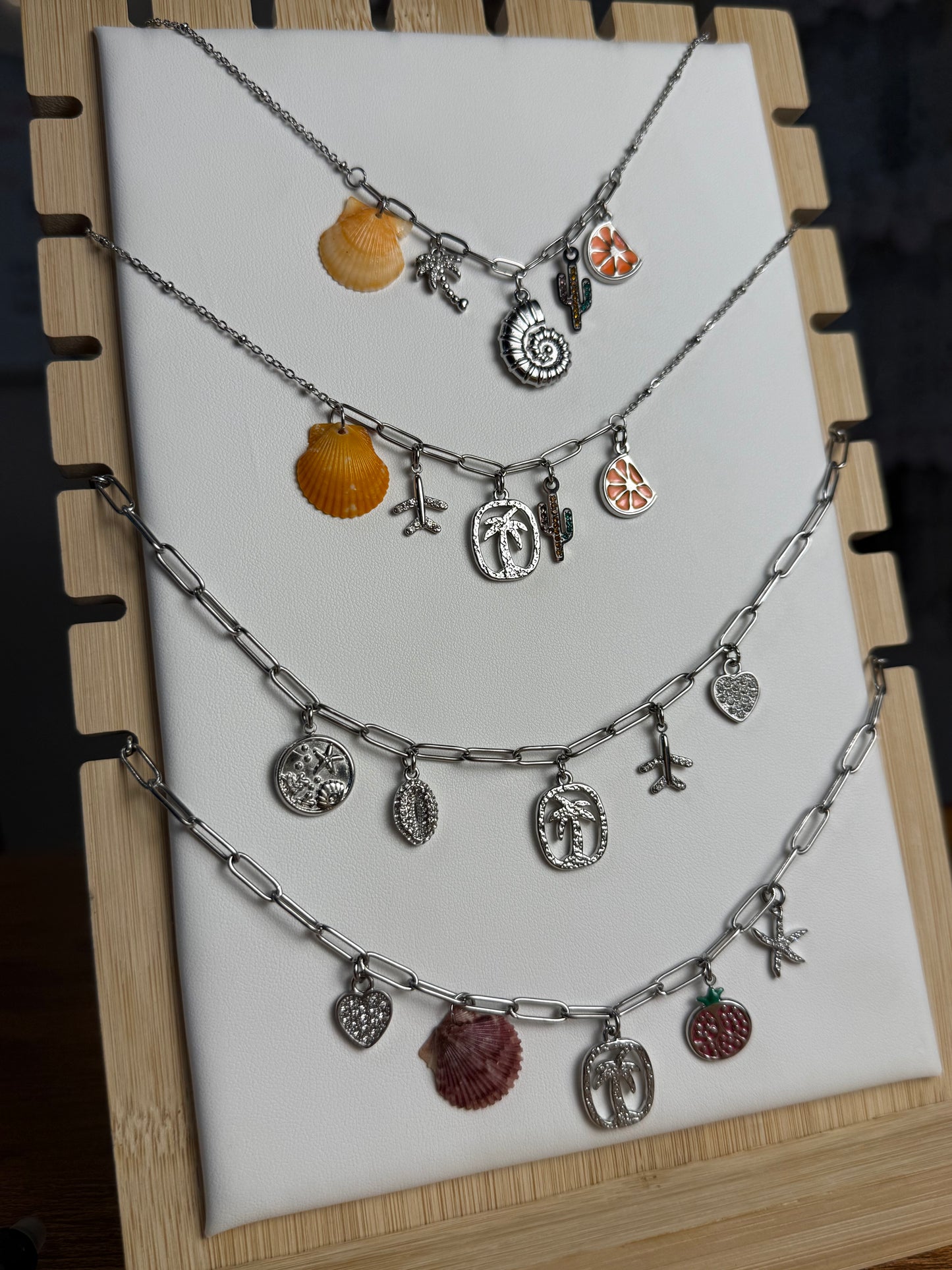 Various Charm Necklaces - Silver Edition
