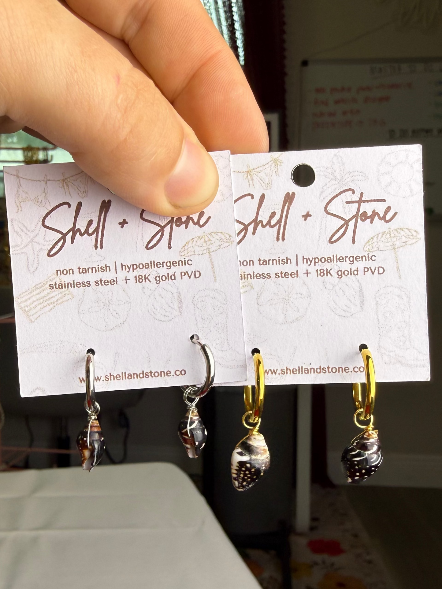 Mini Seashell Earrings