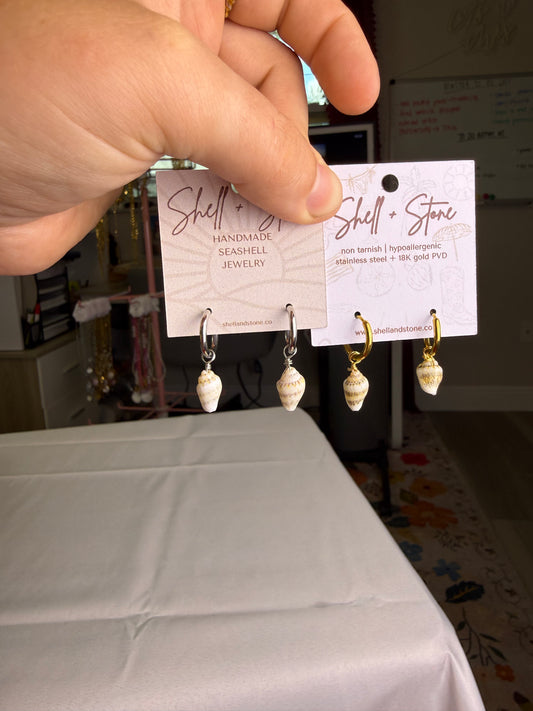 Mini Seashell Earrings