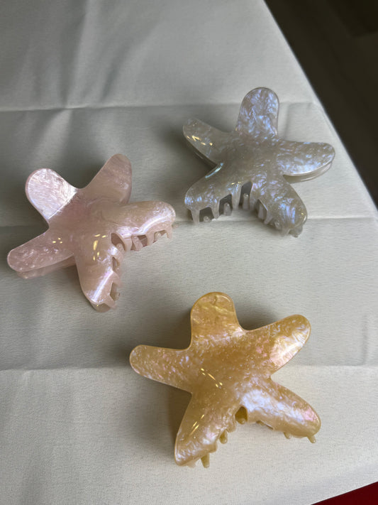 Large Starfish Hair Clips